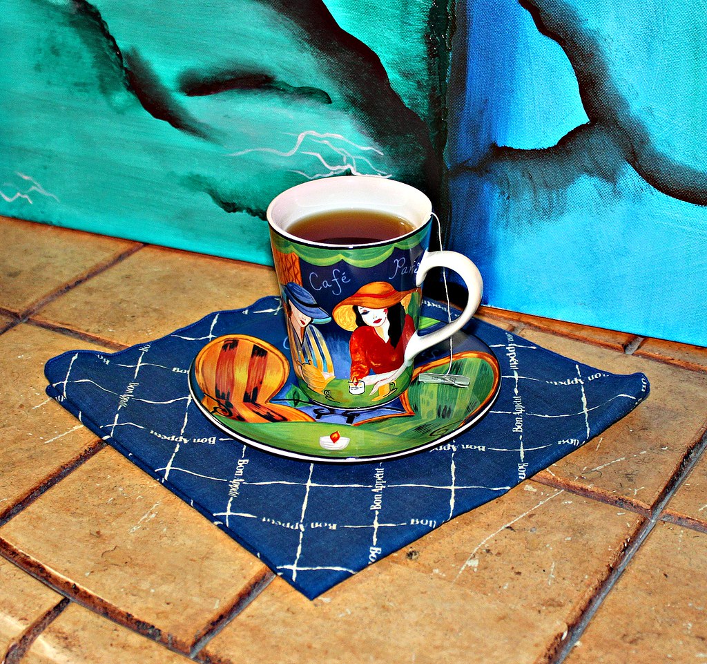 Taza pintada a mano