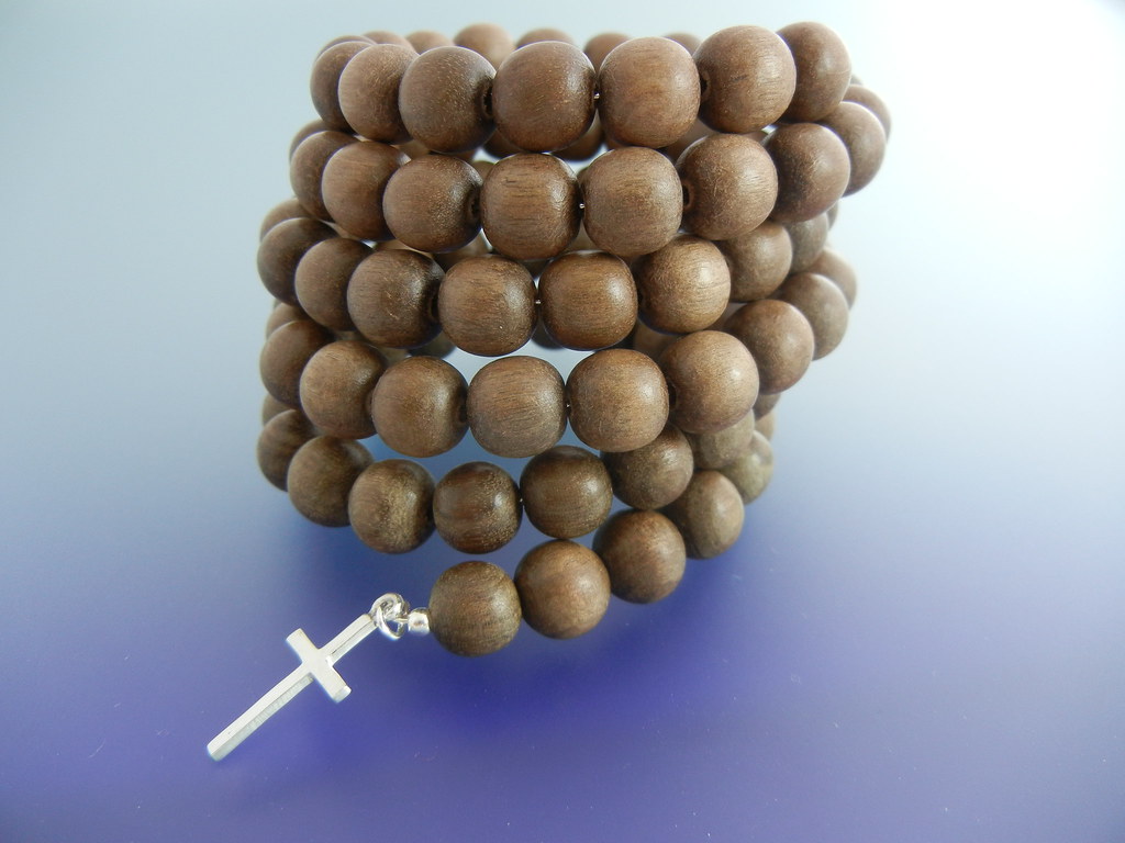 Pulsera denario de madera