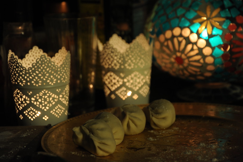 Set de velas con portavelas