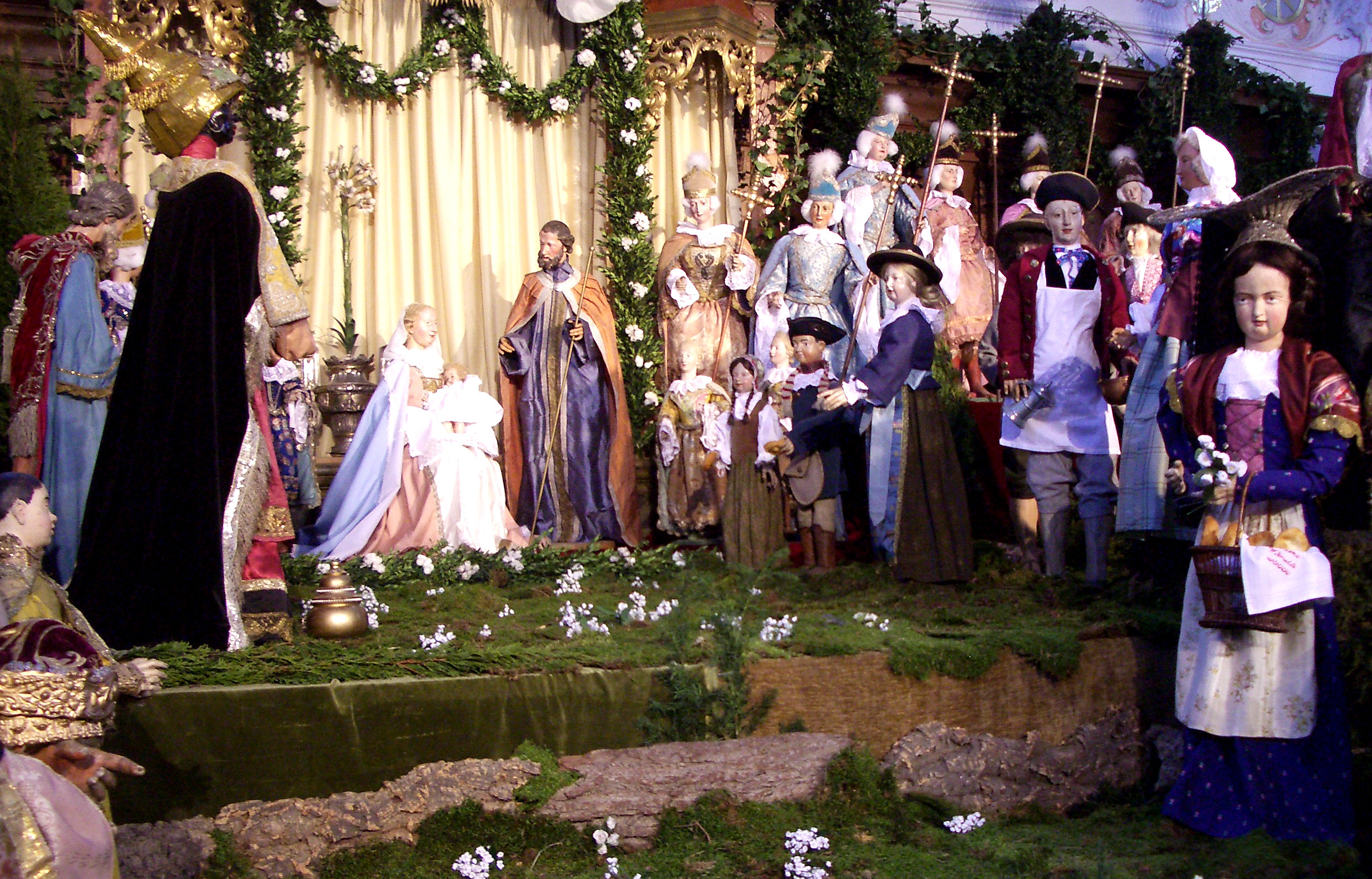 Pesebre artesanal Sagrada Familia